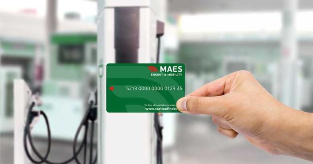 carte carburant de la marque MAES